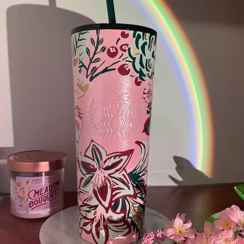 Starbucks Stainless Steel ￼Enchanted Forest Venti Tumbler HOLIDAY 2022 N…